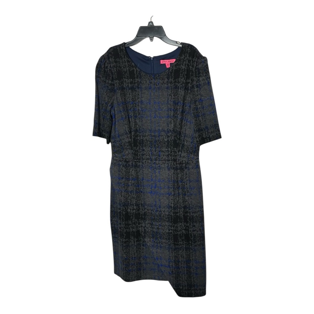 Betsey Johnson Black, grey and Blue Midi Dress - Picture 3 of 7